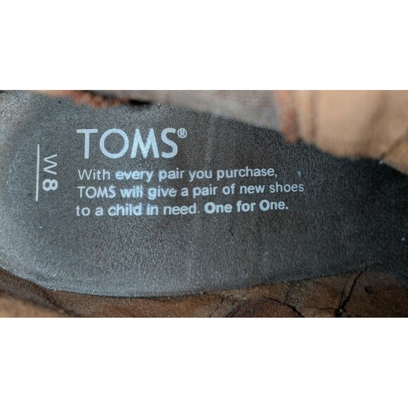 TOMS Boots Womens 8M Majorca Perforated Fringe Peep Toe Bootie Suede Heels Read - Picture 6 of 9